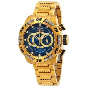 NWT Authentic Invicta Speedway Chronograph Blue Dial Men's Watch